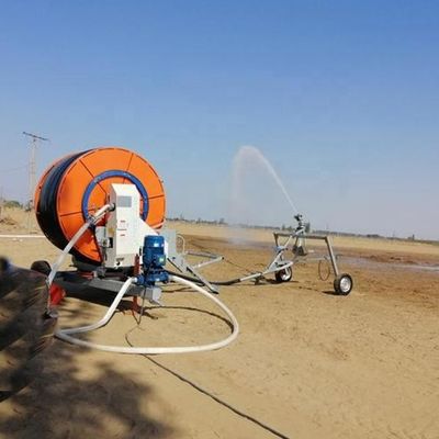 Agricoltura Sistema di irrigazione mobile con pistola piovana 75 300tx bobina del tubo e irrigatore mobile pistola sprinkler Italia Metallo