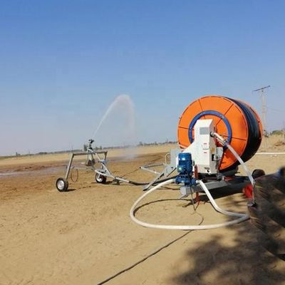 Agricoltura Sistema di irrigazione mobile con pistola piovana 75 300tx bobina del tubo e irrigatore mobile pistola sprinkler Italia Metallo