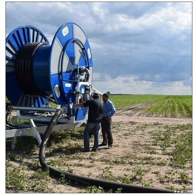 1500 kg di bobina di tubo mobile con sistema di irrigazione con spruzzatore a tronco e agricoltura versatile