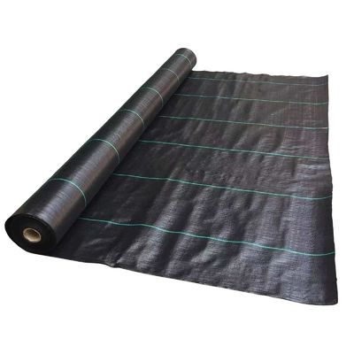 Materiale di plastica resistente ai raggi UV PP anti erbacce Matto anti erbacce per giardini