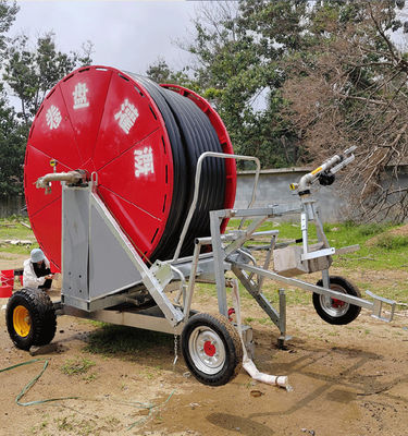 560*435*264 Macchina per l'irrigazione agricola con bobina del tubo di irrigazione per spruzzatori mobili in metallo