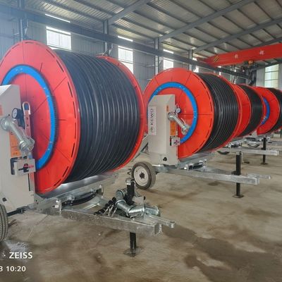 Sistema di irrigazione a tamburo metallico per l'irrigazione agricola