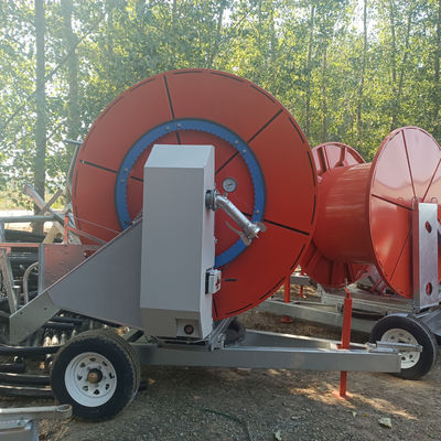 Sistema di irrigazione a bobina del tubo a spruzzo di potenza con spruzzo ultra regolabile