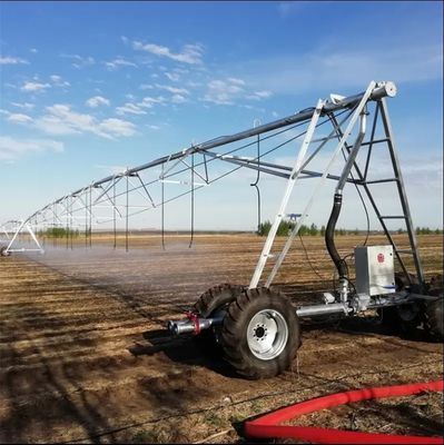Gran fattoria avanzata digitale metallo lineare movimento sistema di irrigazione componenti principali con motore e cambio 2354 pollici di diametro