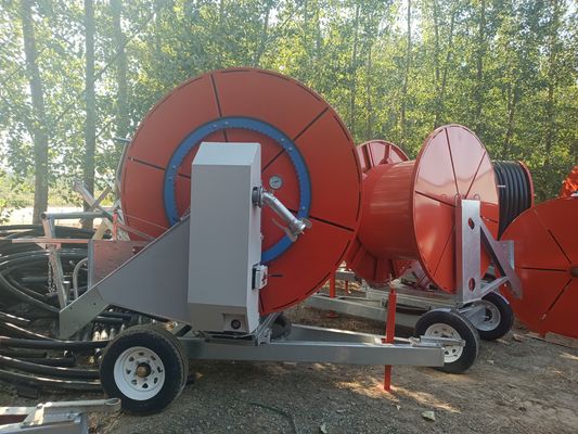 86 KG Metal Rain Gun Sprinkler Hose Reel Irrigation System per un'agricoltura sostenibile