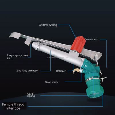 Lawn Agriculture Metal Sprinkler Rain Gun Irrigation. Wide Spray per i vostri spazi verdi 10 KG Capacità IoT abilitata Durable
