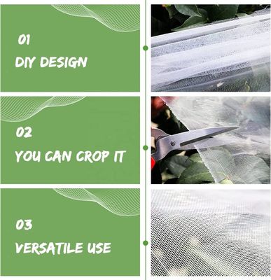 Trappature efficaci per serre agricole Rete anti-insetto HDPE Rete a prova di afidi Materiale di rete a prova di insetti