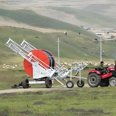 2024 Agriculture Fair Hose Reel Sprinkler Traveling Irrigation Machine con Boom OEM da Metal Manufacturing Plant