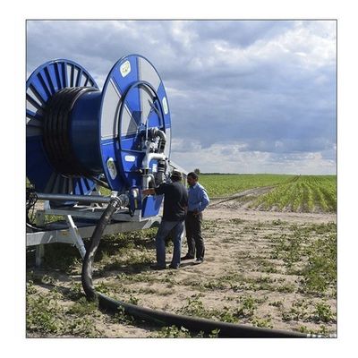 Sistema di irrigazione digitale delle aziende agricole 20-50m Irrigatore elettrico a bobina di tubo rigido con 75-300 Boom Type Metal