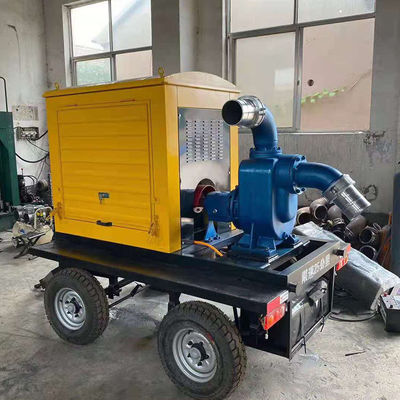 Pompa di acqua di scarico a motore diesel auto-sostituente per l'irrigazione agricola e il monitoraggio remoto di 8 pollici di diametro