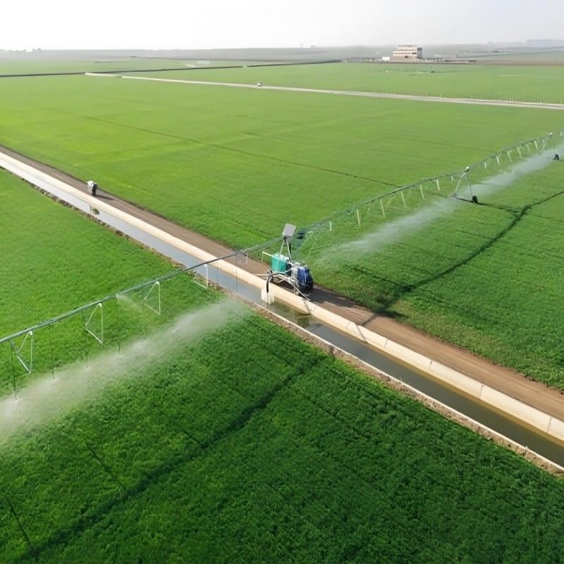 Agricoltura a risparmio idrico Motore IoT mobile di traino Motore motore per movimento lineare Sistema di irrigazione laterale a pivot del centro