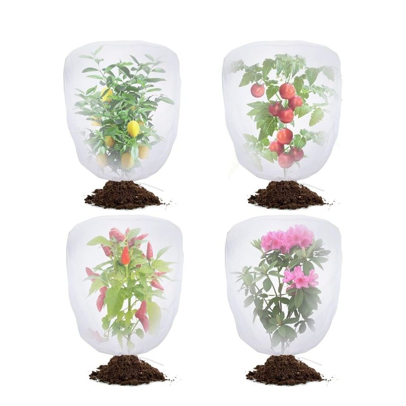 6 * 9 pollici sacchetto di rete di maglia di nylon per la protezione delle piante e dei frutti del giardino dire addio ai pesticidi nocivi