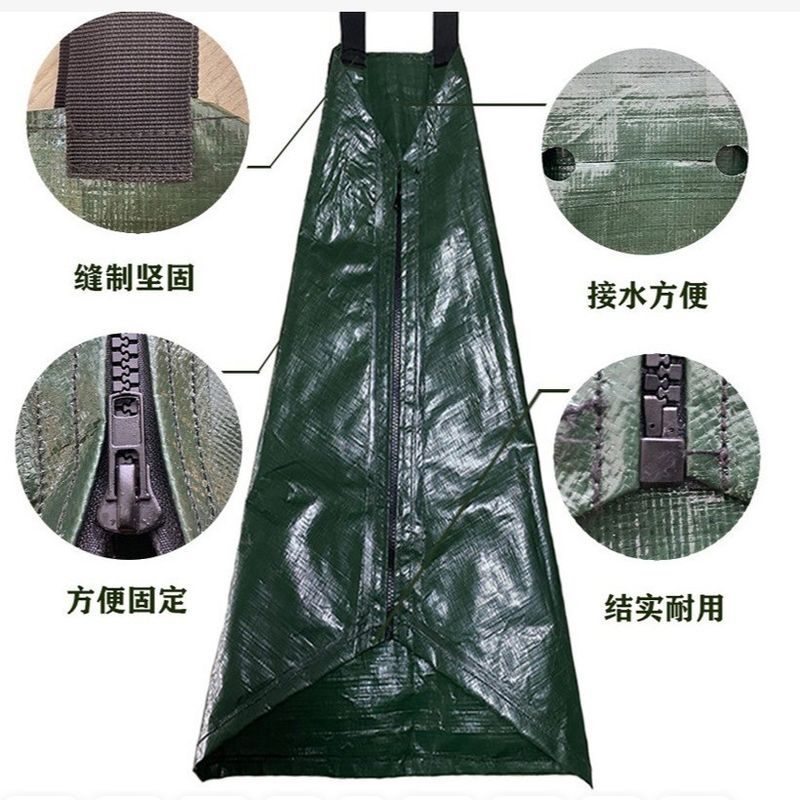 Acquario verde in PVC a maglia in PE per 15-20 galloni di capacità di irrigazione a goccia in materiale plastico